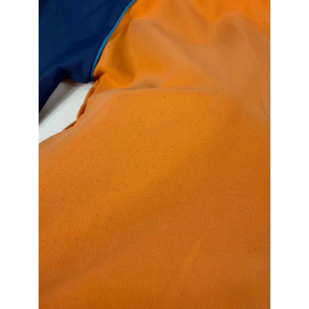 Mini Boden Colorblock Rash Guard Swim Shirt Orange Blue 4-5 Years